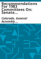 Recommendations_for_1983_Committees_on__Senate_Judiciary__Management_of_State_Government__Local_Government