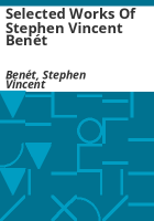 Selected_works_of_Stephen_Vincent_Ben__t