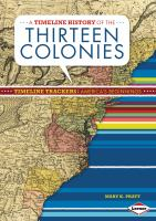 A_timeline_history_of_the_thirteen_colonies