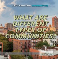 What_are_different_types_of_communities_
